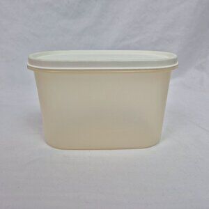 Tupperware Modular 4.75 Cup 1.1L Storage Container 1612-3 w/Lid White VINTAGE